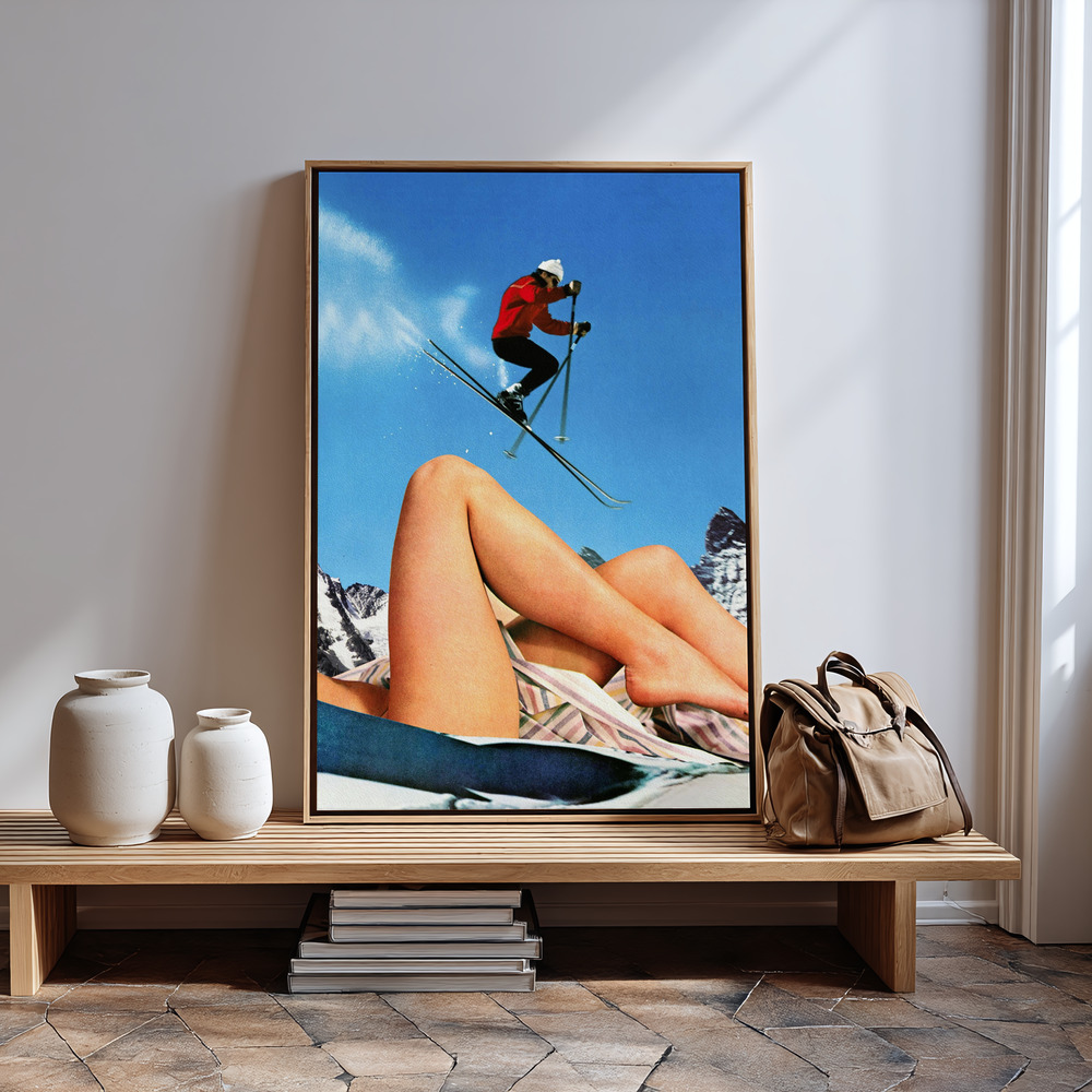 Leinwandbild - The Big Jump in guest room