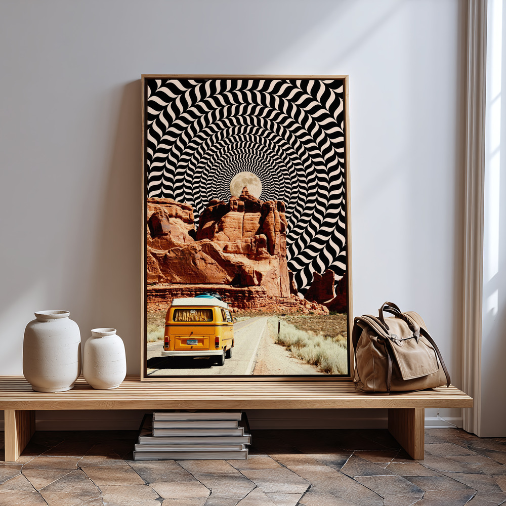 Canvas schilderi - The Real Road Trip bij de ingang