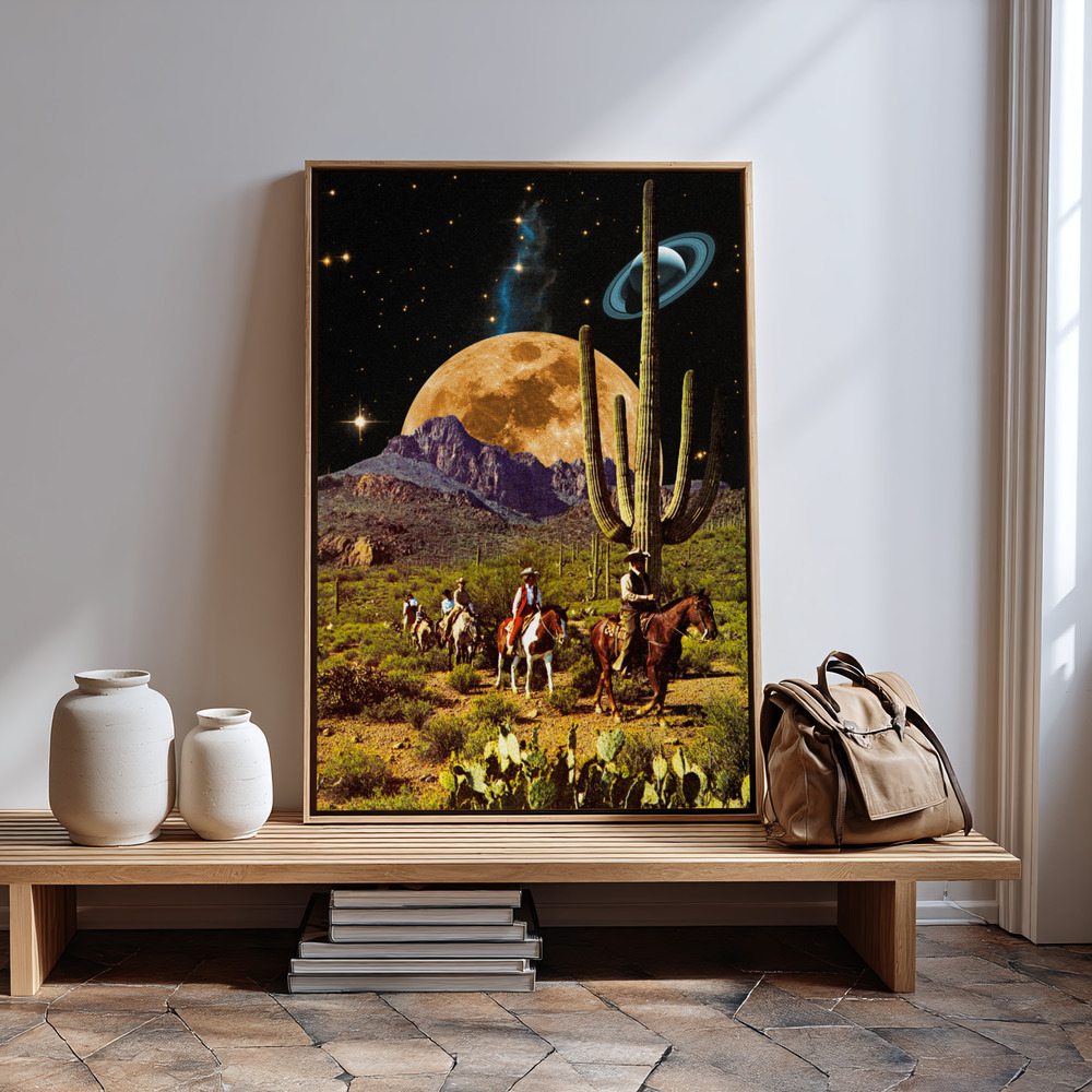 Canvas print - Space Cowboys in guest room