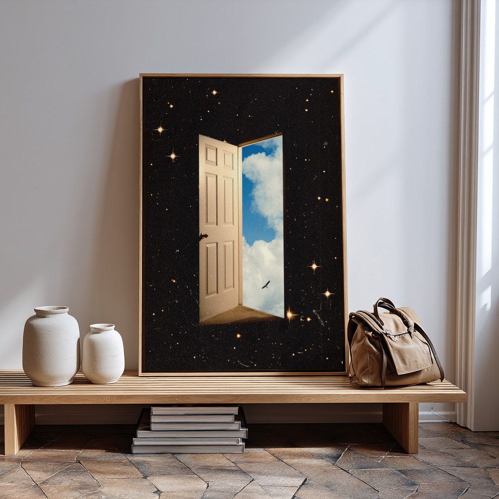 Leinwandbild - The Portal in guest room