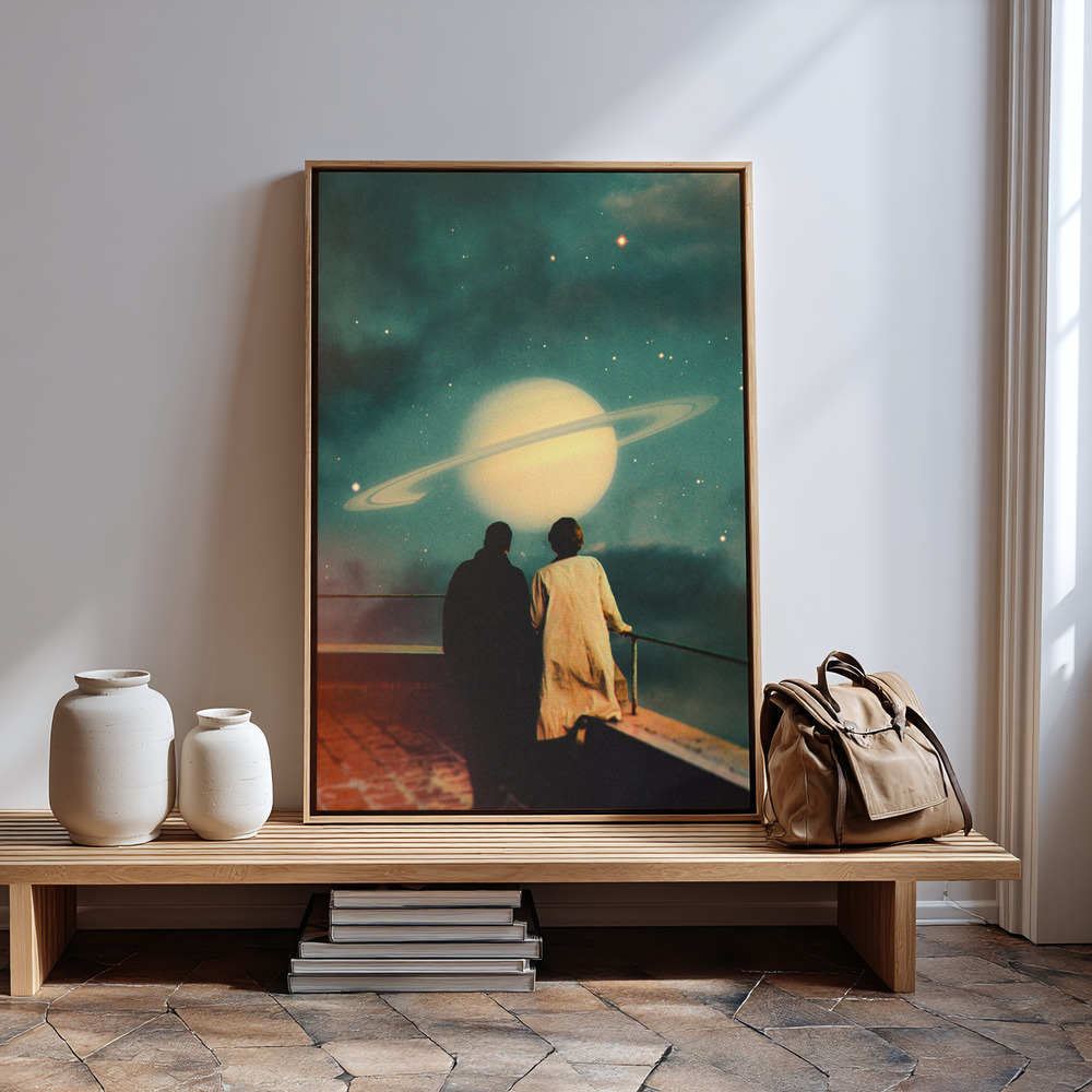 Canvas print - Together Through Storms in guest room