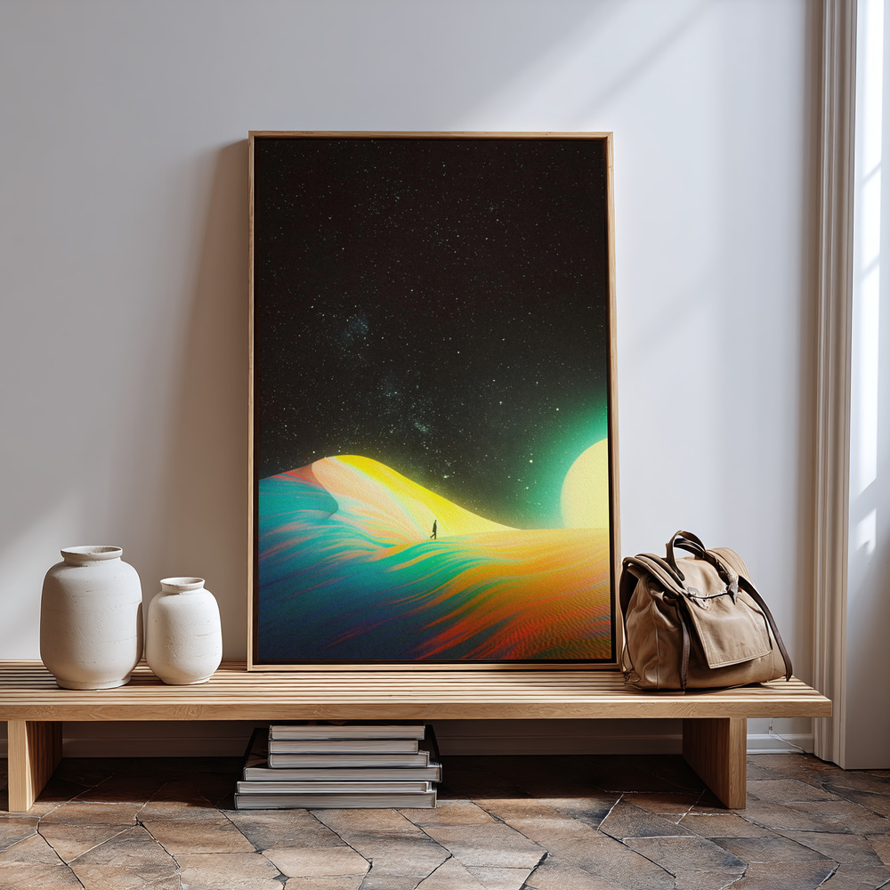 Leinwandbild - The Source of Happiness in guest room
