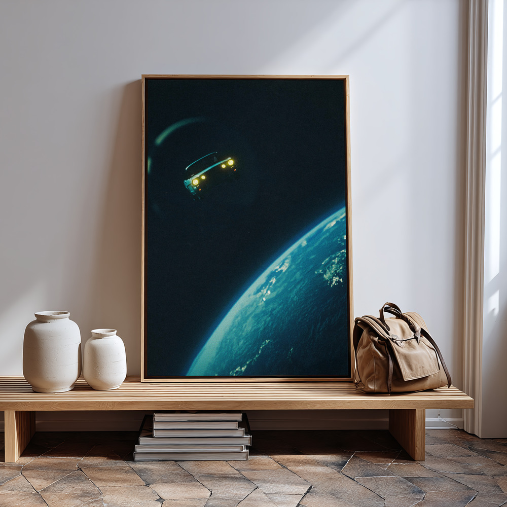 Leinwandbild - Road Trip In Space in guest room