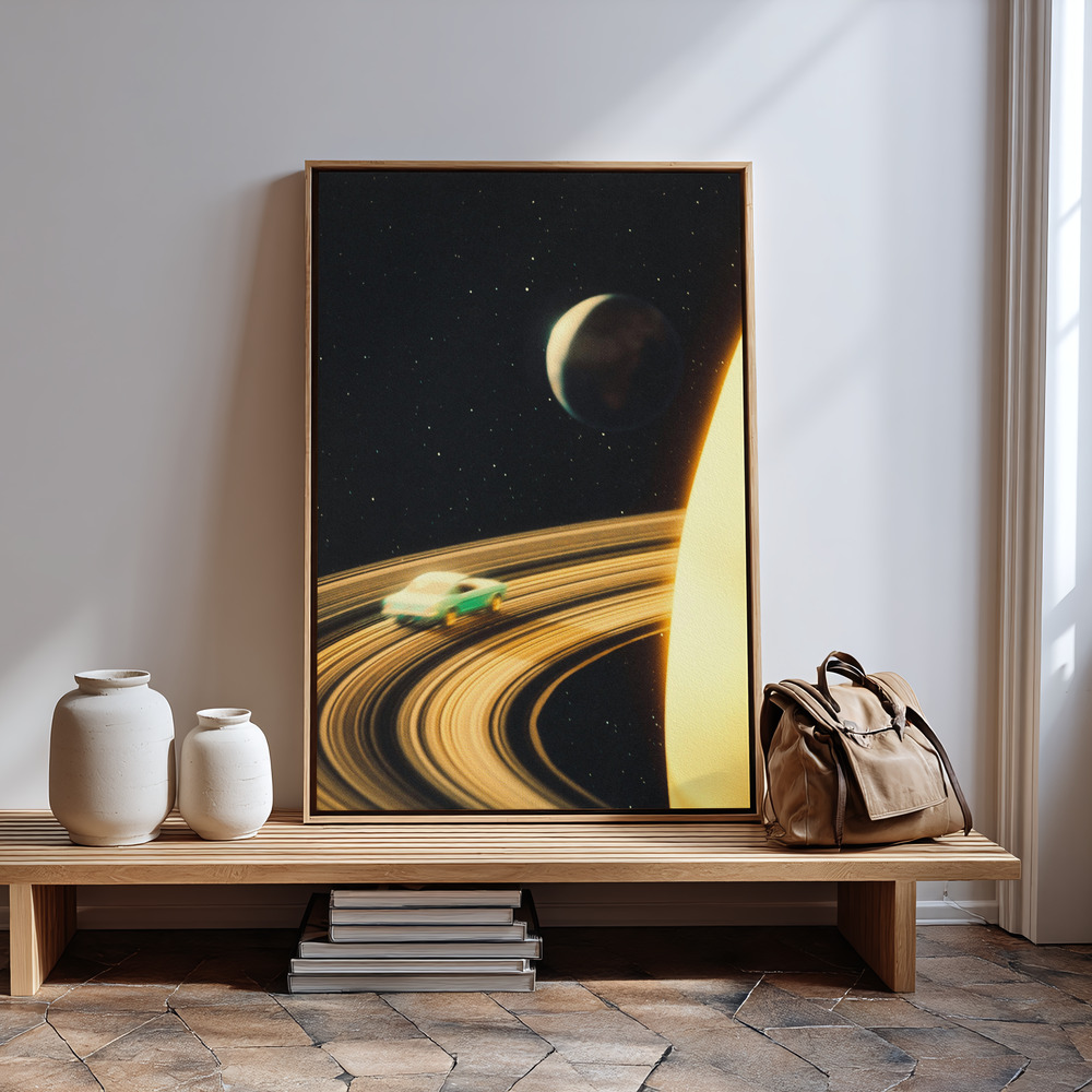 Canvas print - Saturn Highway in guest room