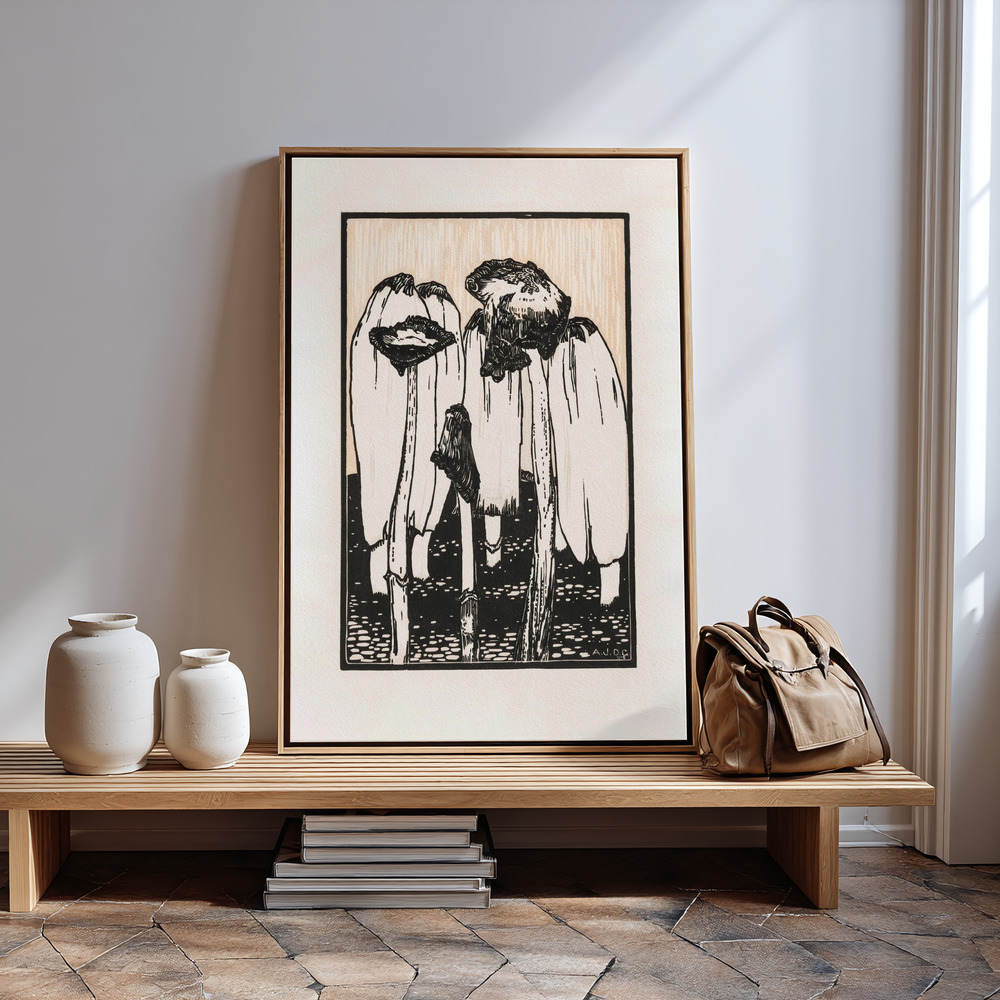 Canvas taulu - Ink Mushrooms (1915) sisäänkäynnin luona