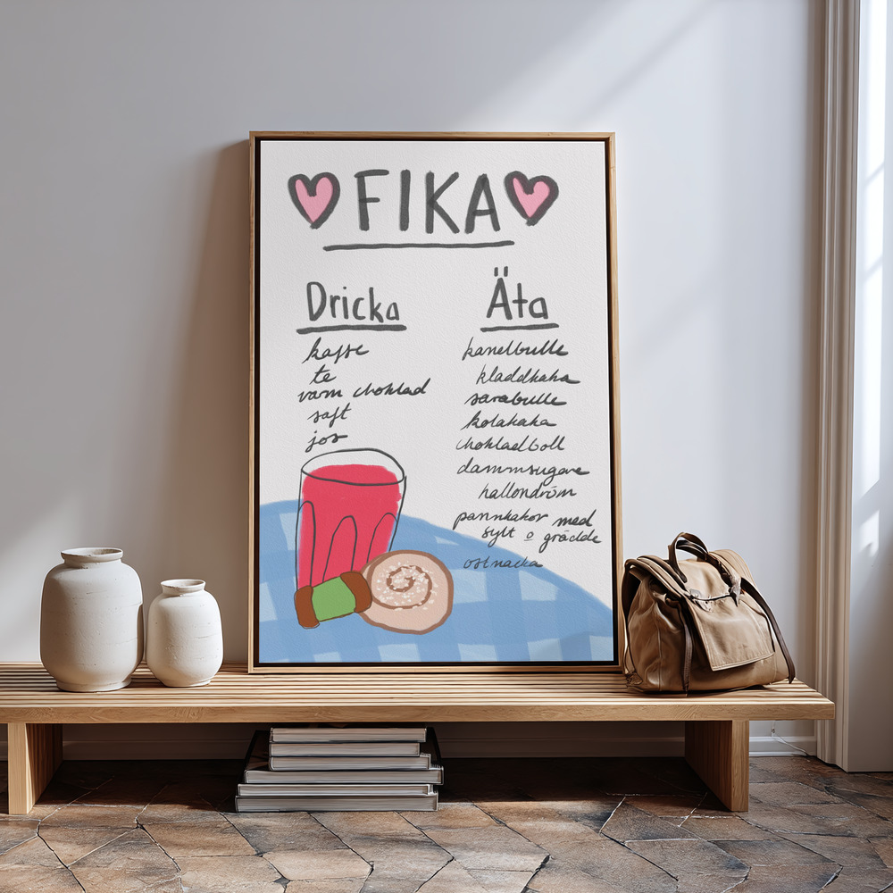 Obraz na płótnie - Fika in guest room