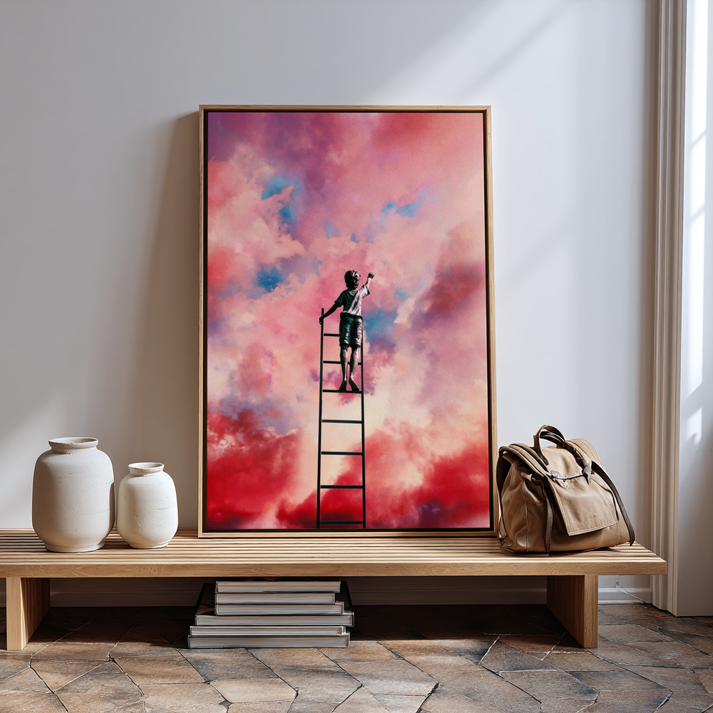 Canvas print - Cloud Painter in guest room