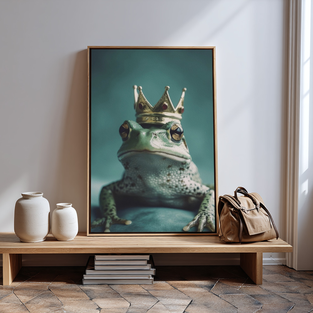 Canvas schilderi - Kiss The Frog bij de ingang