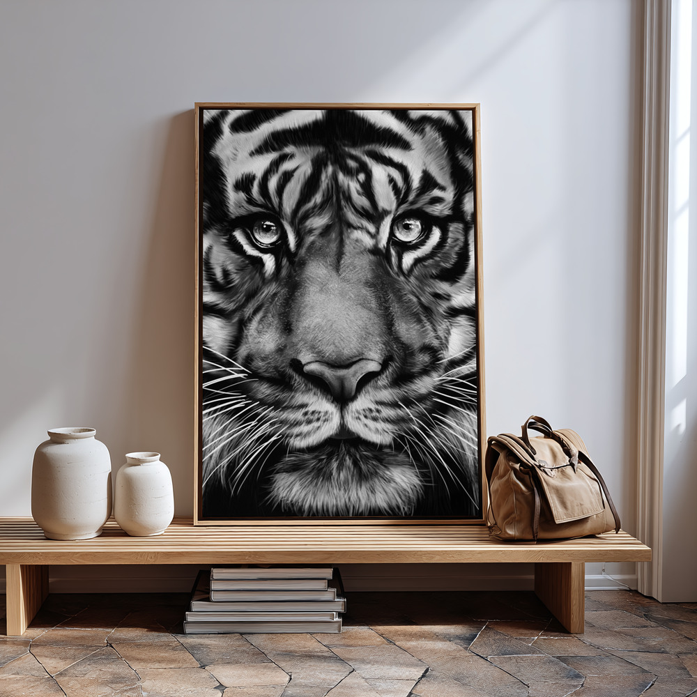 Canvas schilderi - Tiger in guest room