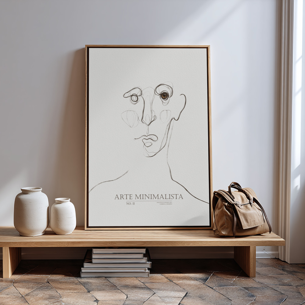 Canvas schilderi - Arte Minimalista No2 in guest room