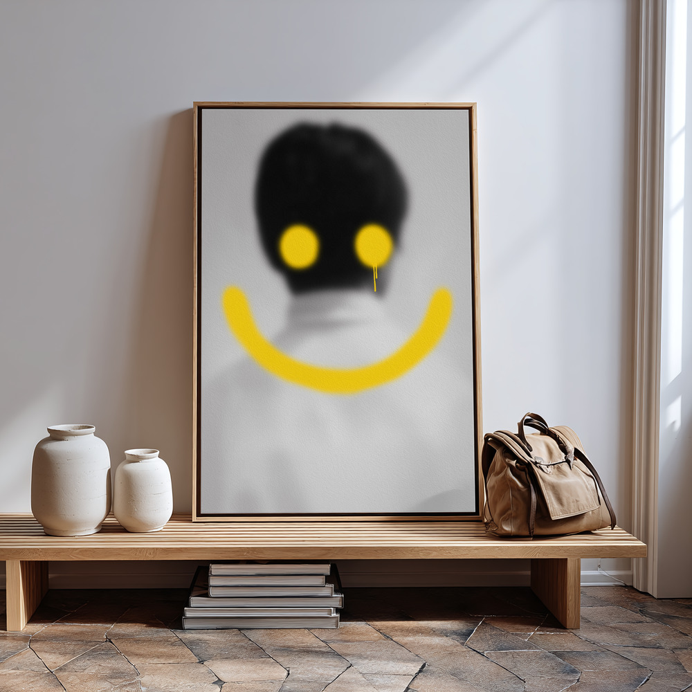 Canvas schilderi - Smile in guest room