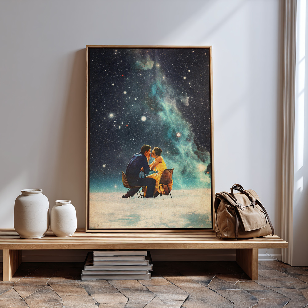 Canvas print - I'll Take You To the Stars for a Second Date in guest room