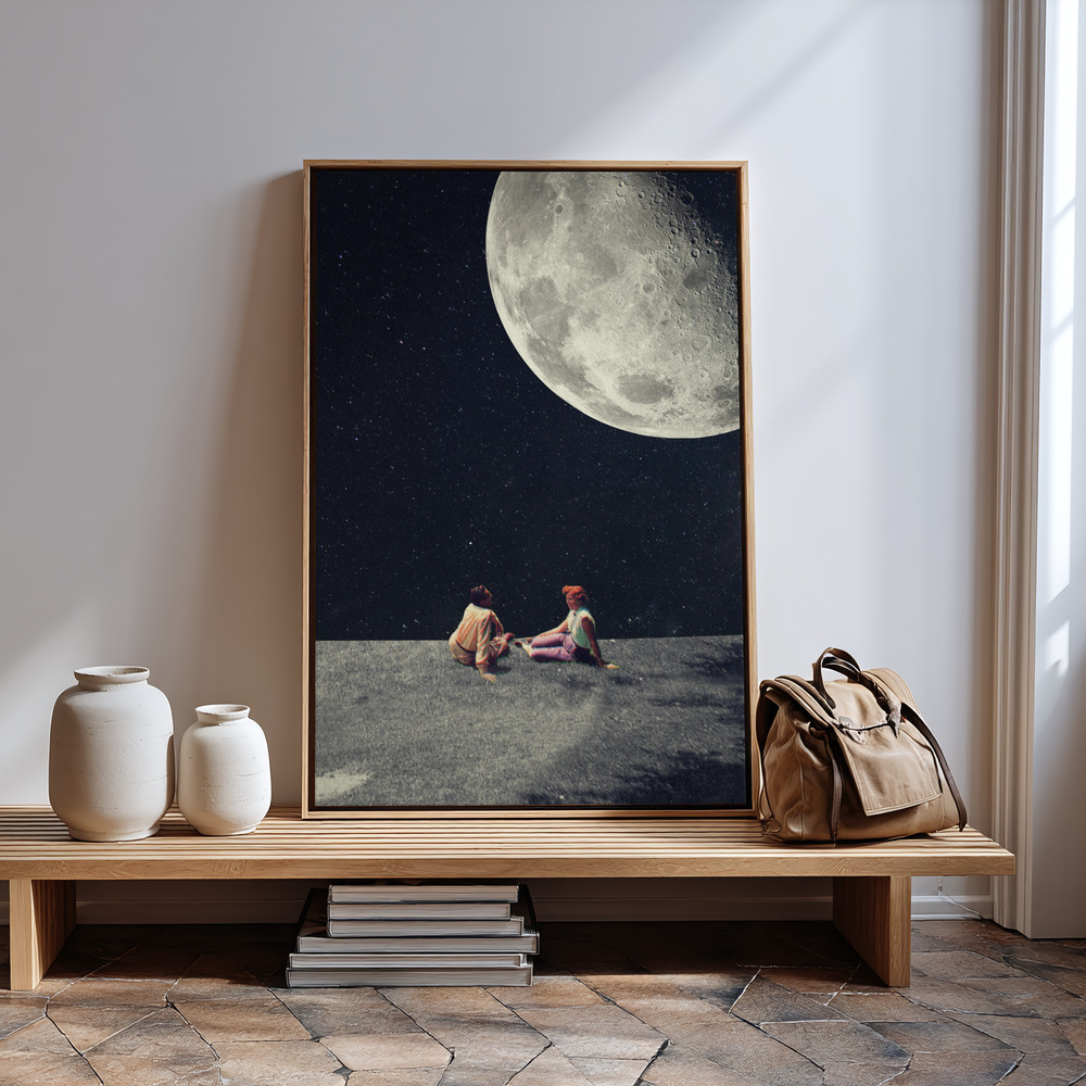 Leinwandbild - I Gave You the Moon for a Smile in guest room