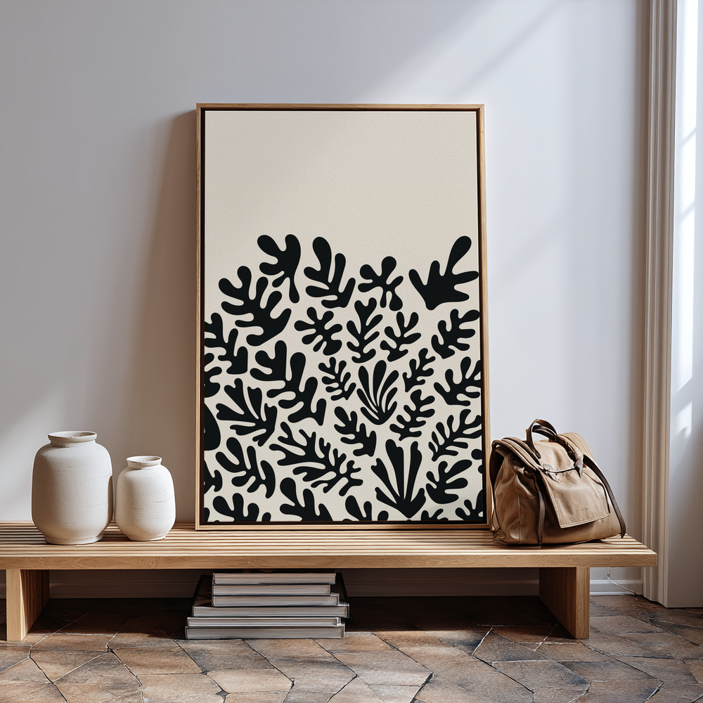 Toile - Henri Matisse Black Algae Collection #2 à l'entrée