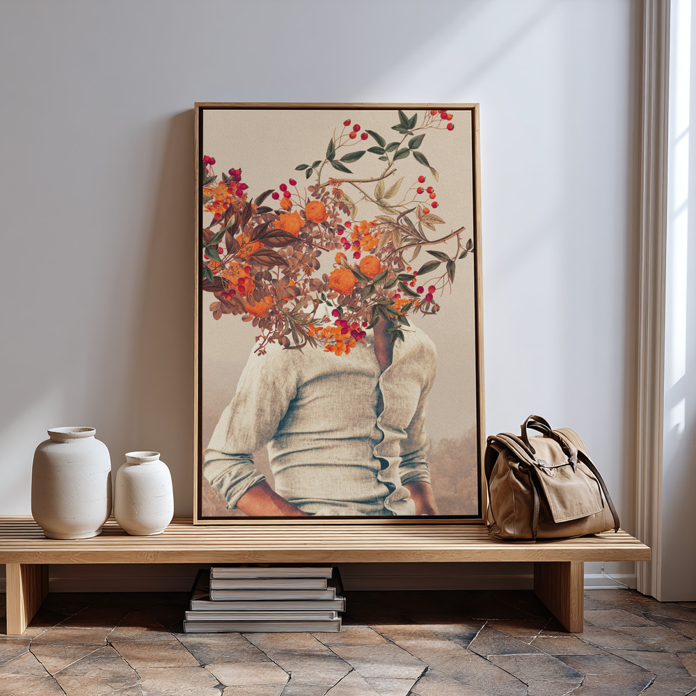 Canvas print - Roots Bright in guest room