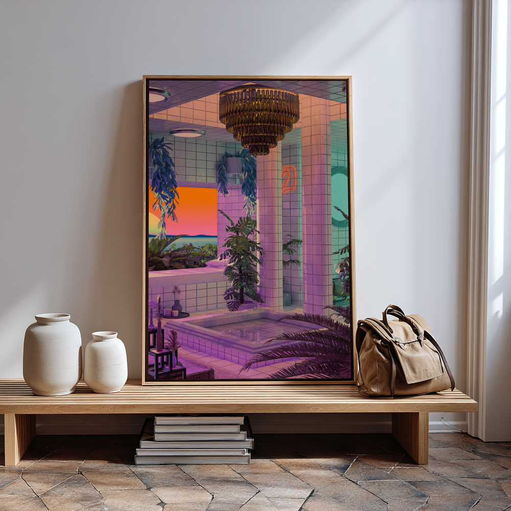 Canvas print - Twilight Serenity Spa in guest room
