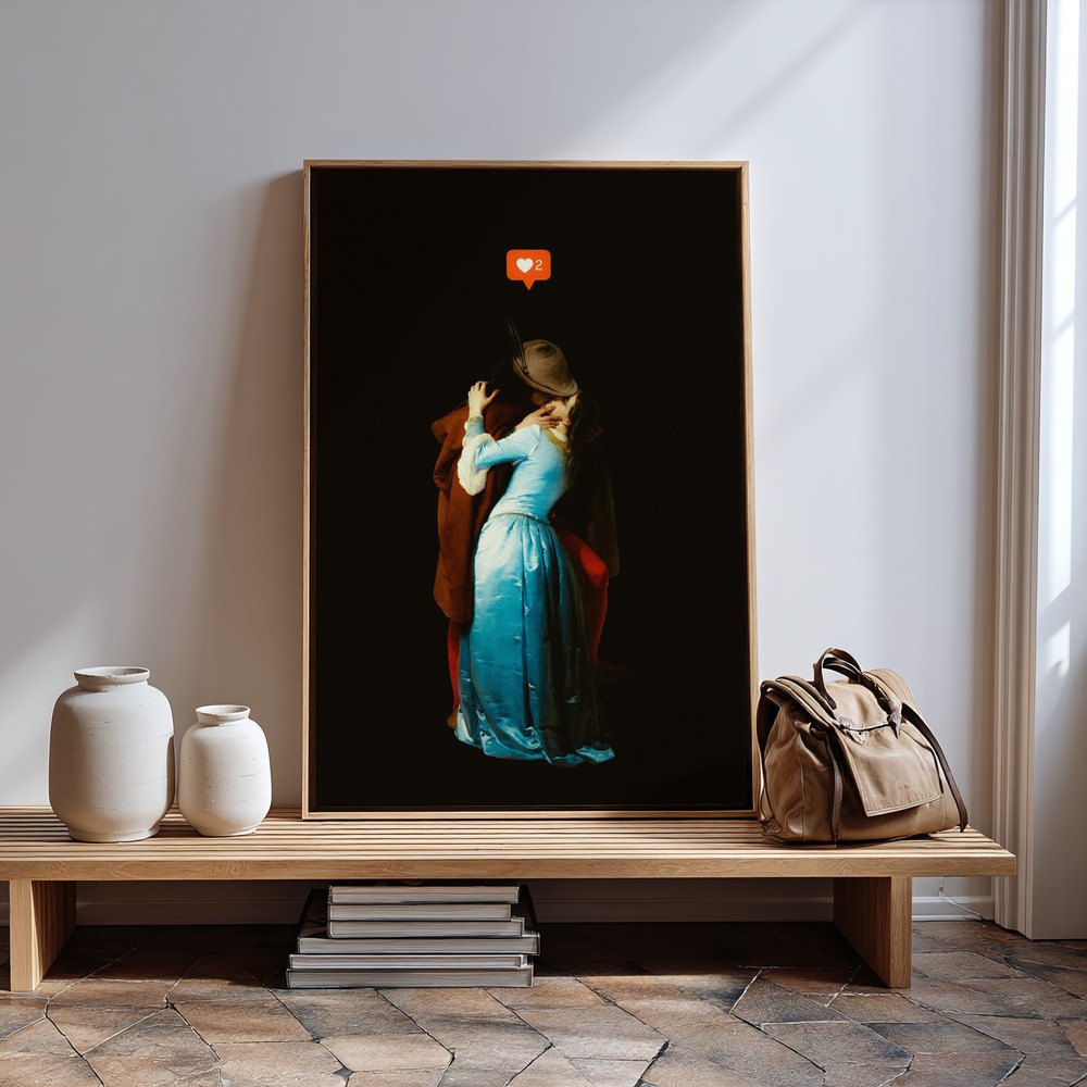 Toile - A Modern Kiss à l'entrée