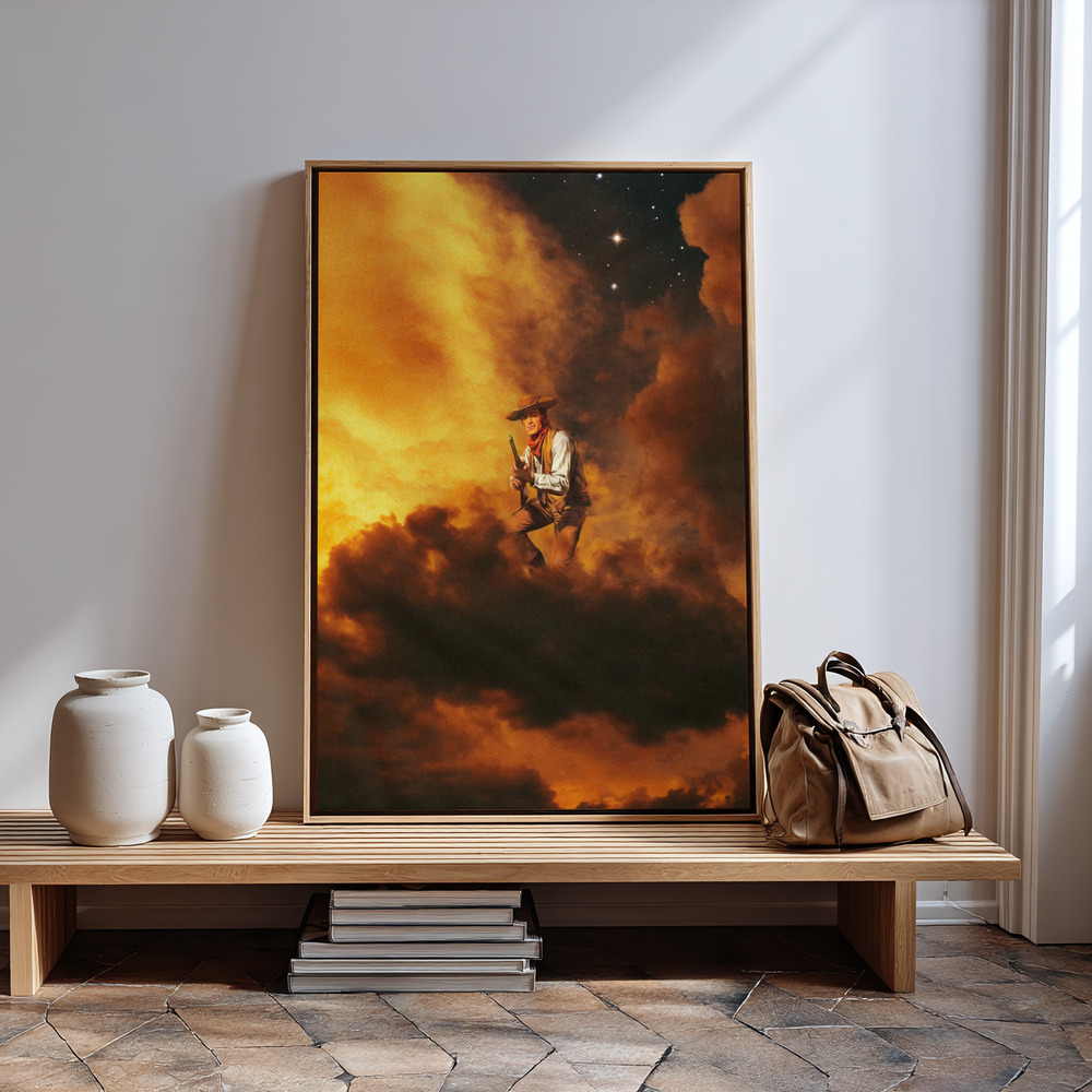 Canvas print - Cowboy I in guest room