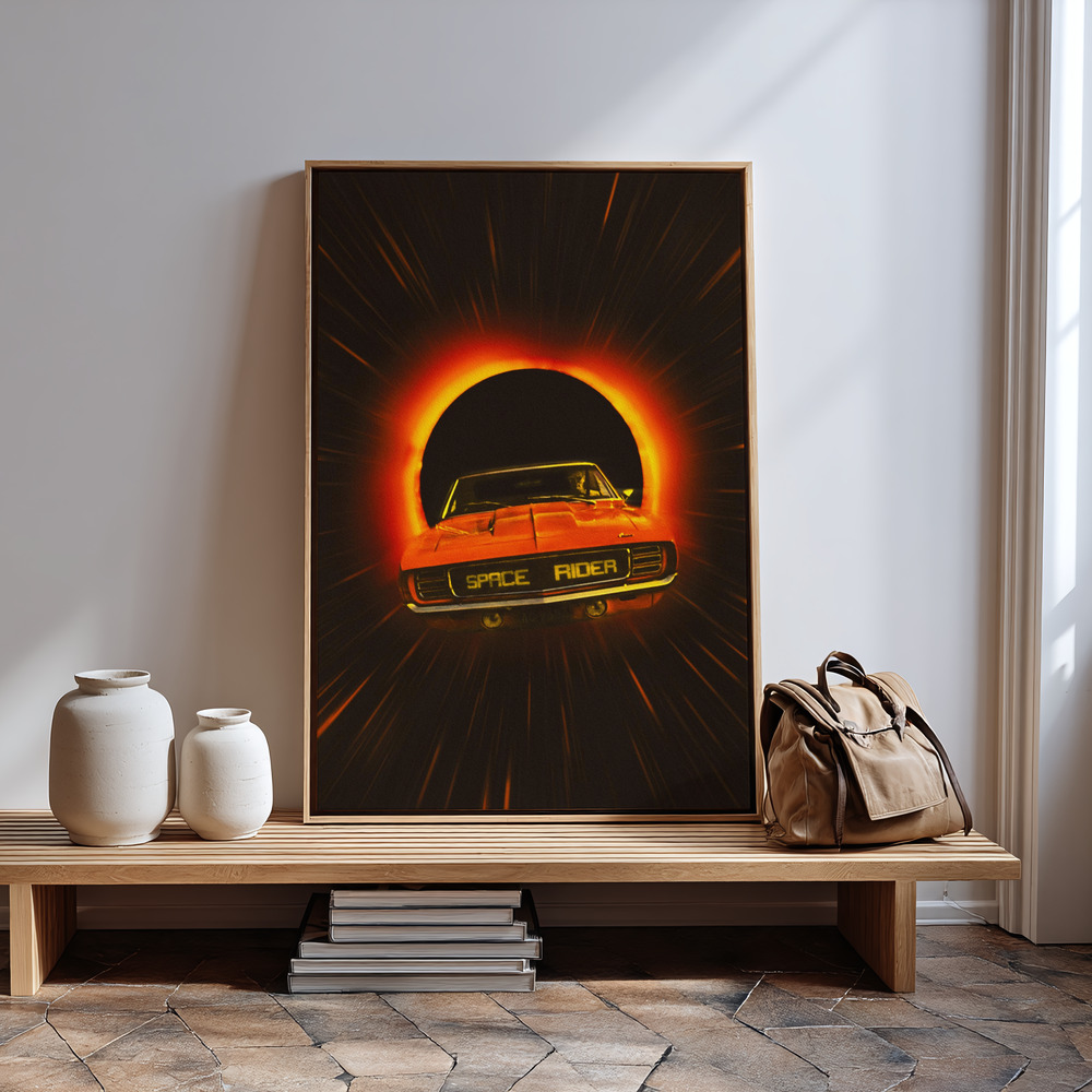 Canvas taulu - The Space Rider sisäänkäynnin luona