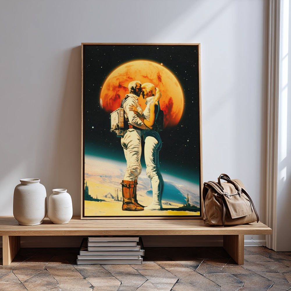 Canvastavla Intergalactic Love - Tavla in guest room