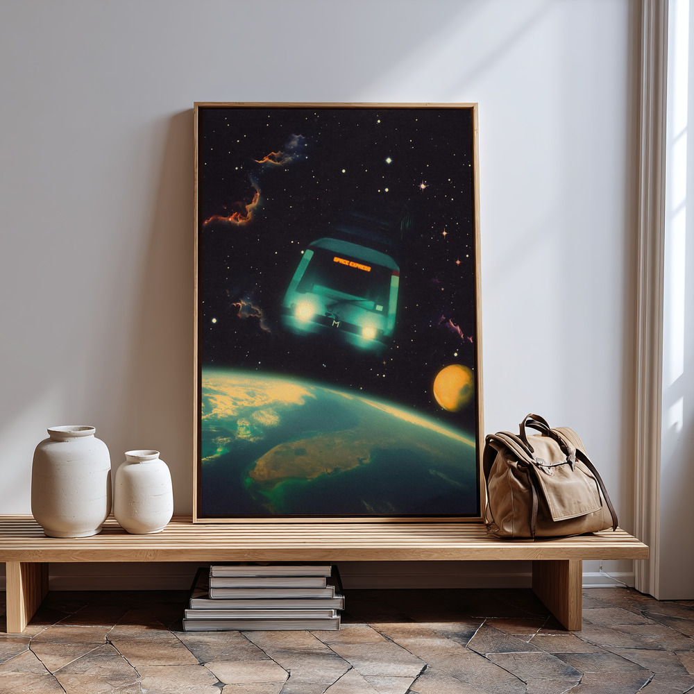 Canvas print - The Space Express in guest room