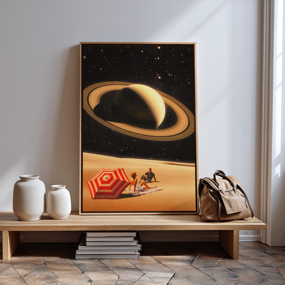 Canvas schilderi - Space Date bij de ingang