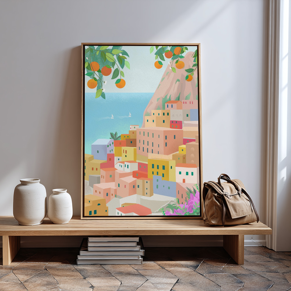 Lærred - Amalfi in guest room