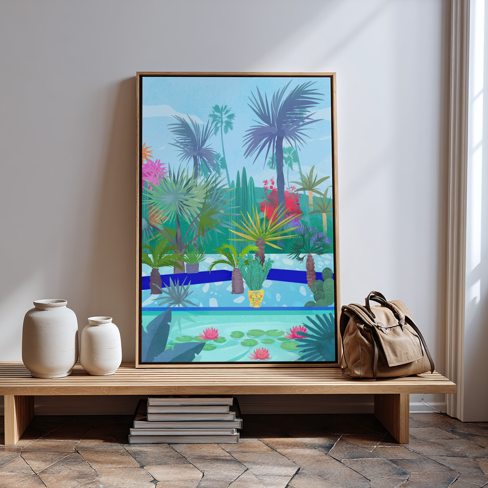 Lærred - Moroccan Garden in guest room