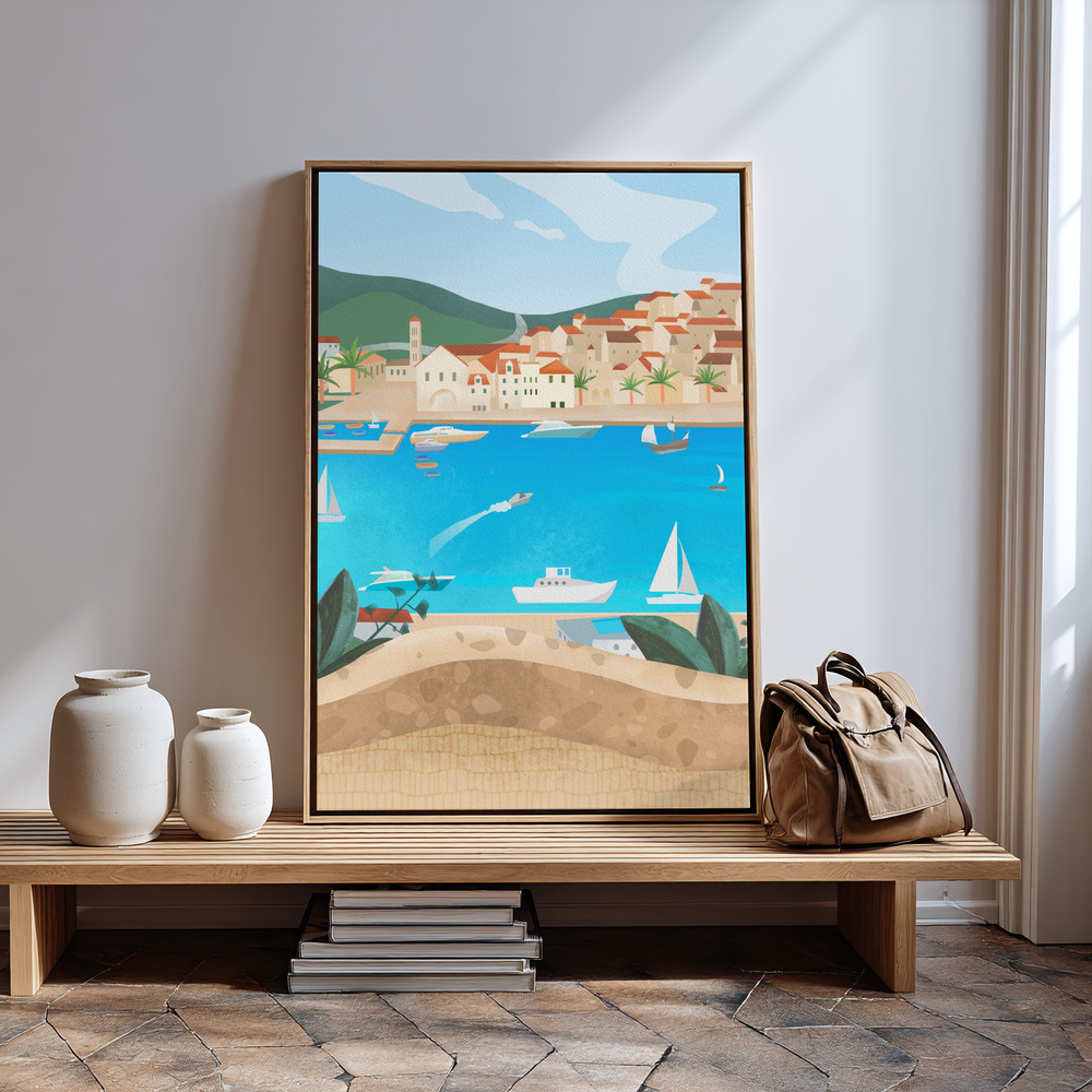 Canvas schilderi - Hvar bij de ingang