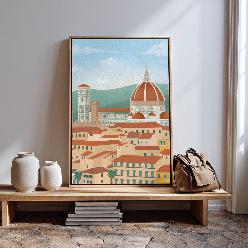 Canvas print - Florence in guest room