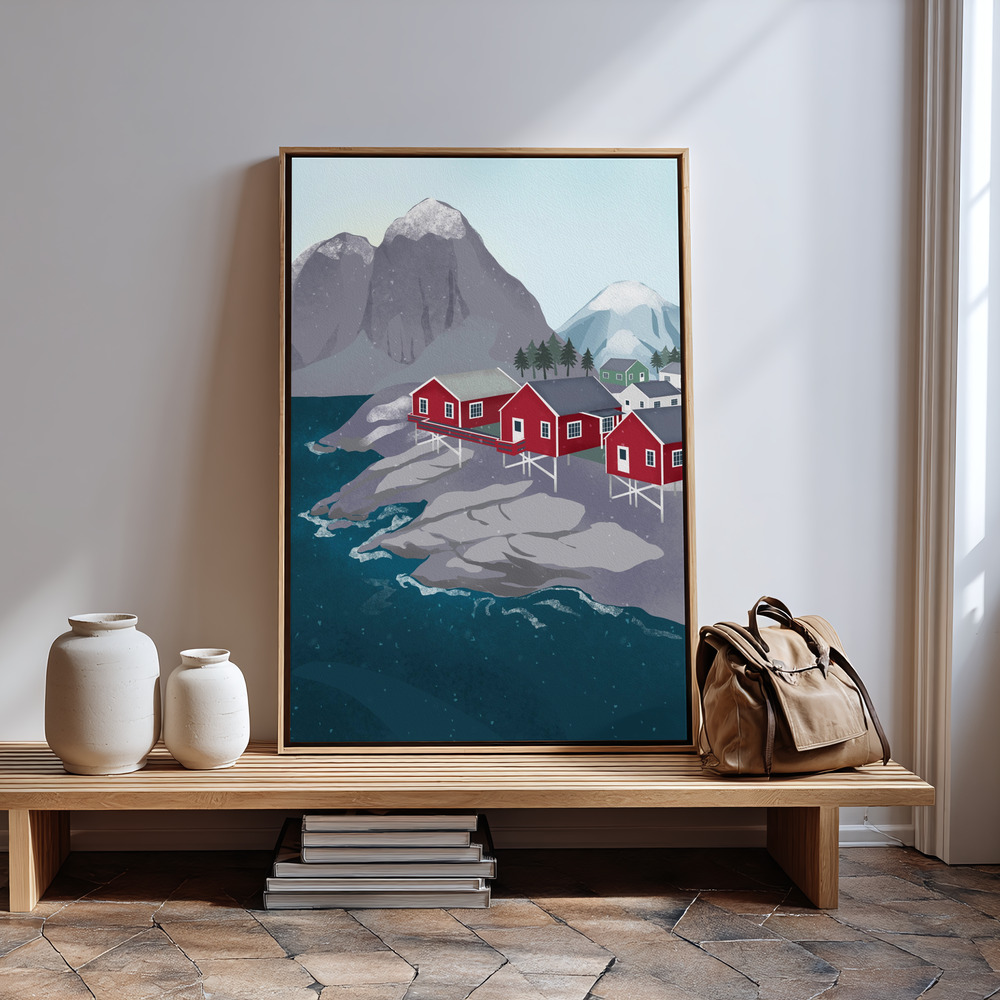 Canvas print - Norway in guest room