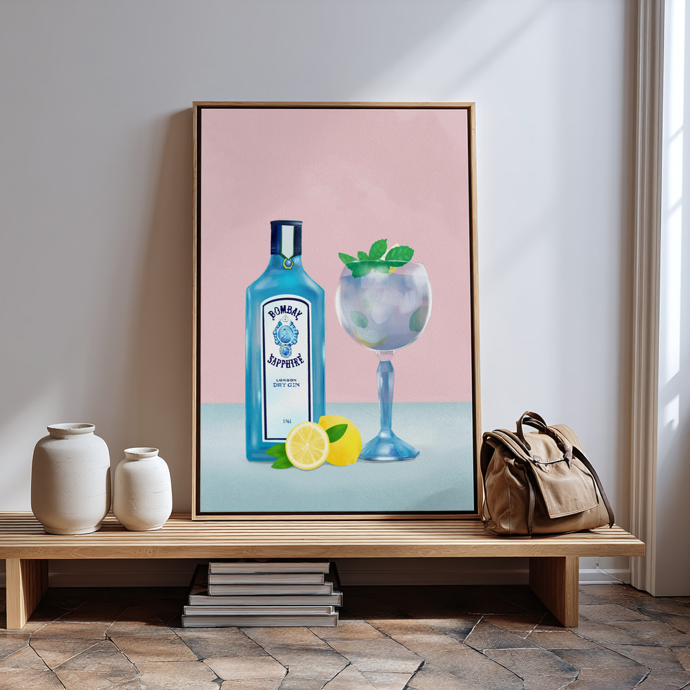 Canvas print - Gin Cocktail in guest room