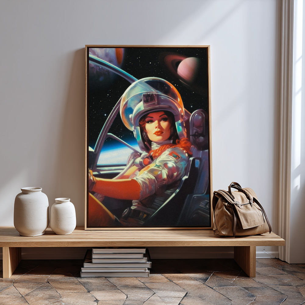 Canvas print - Next Stop Mars in guest room