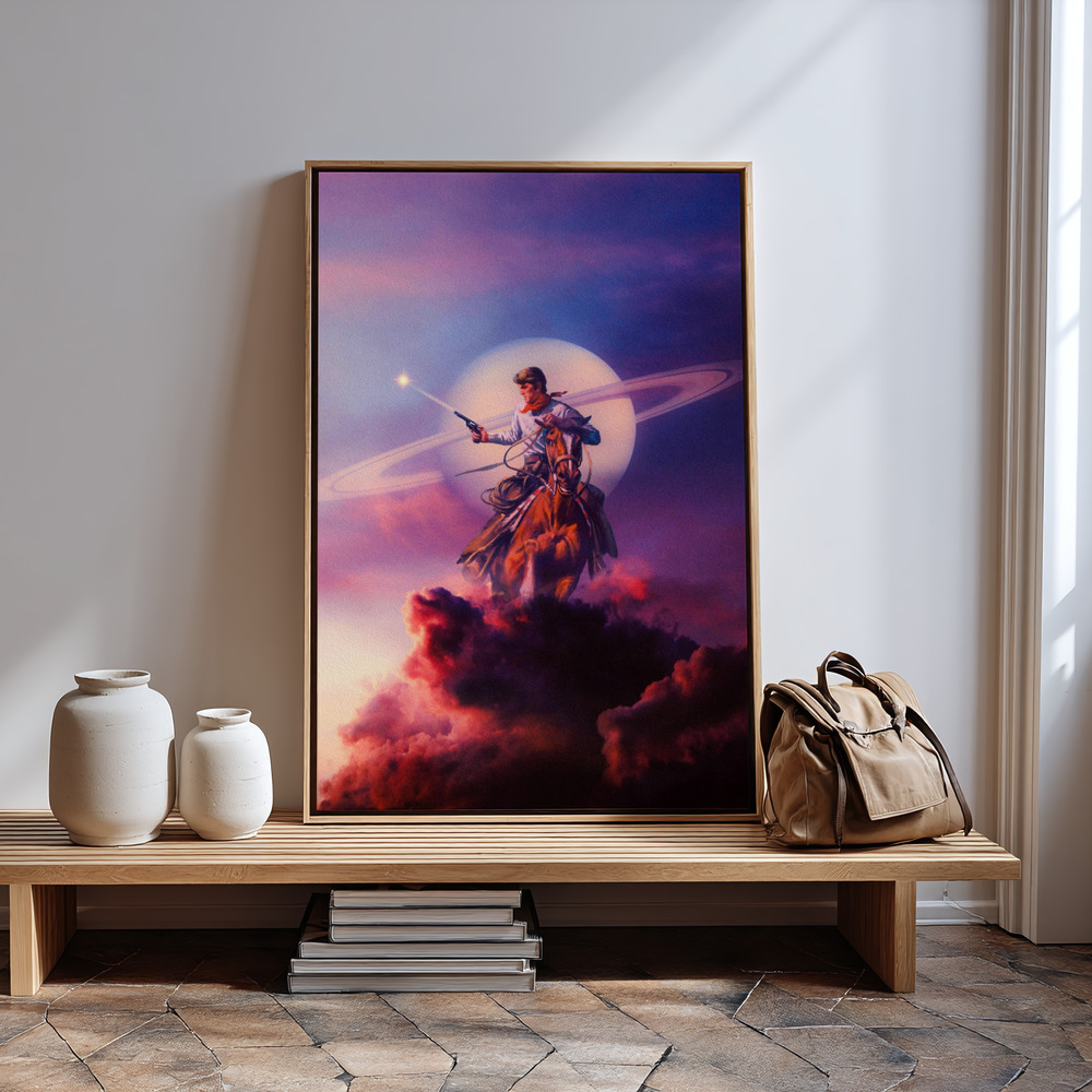 Canvas schilderi - Justice bij de ingang