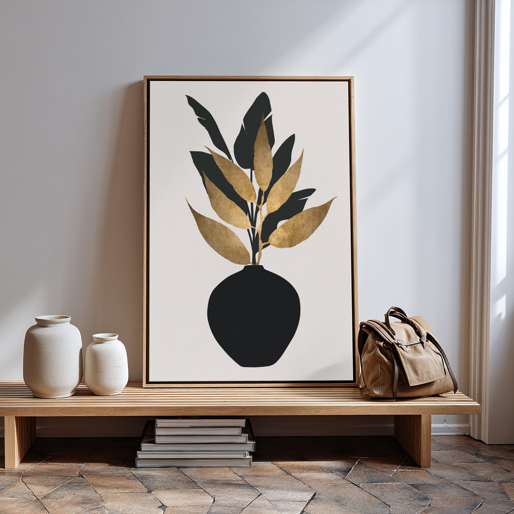 Canvas print - Bouquet No.5 in guest room