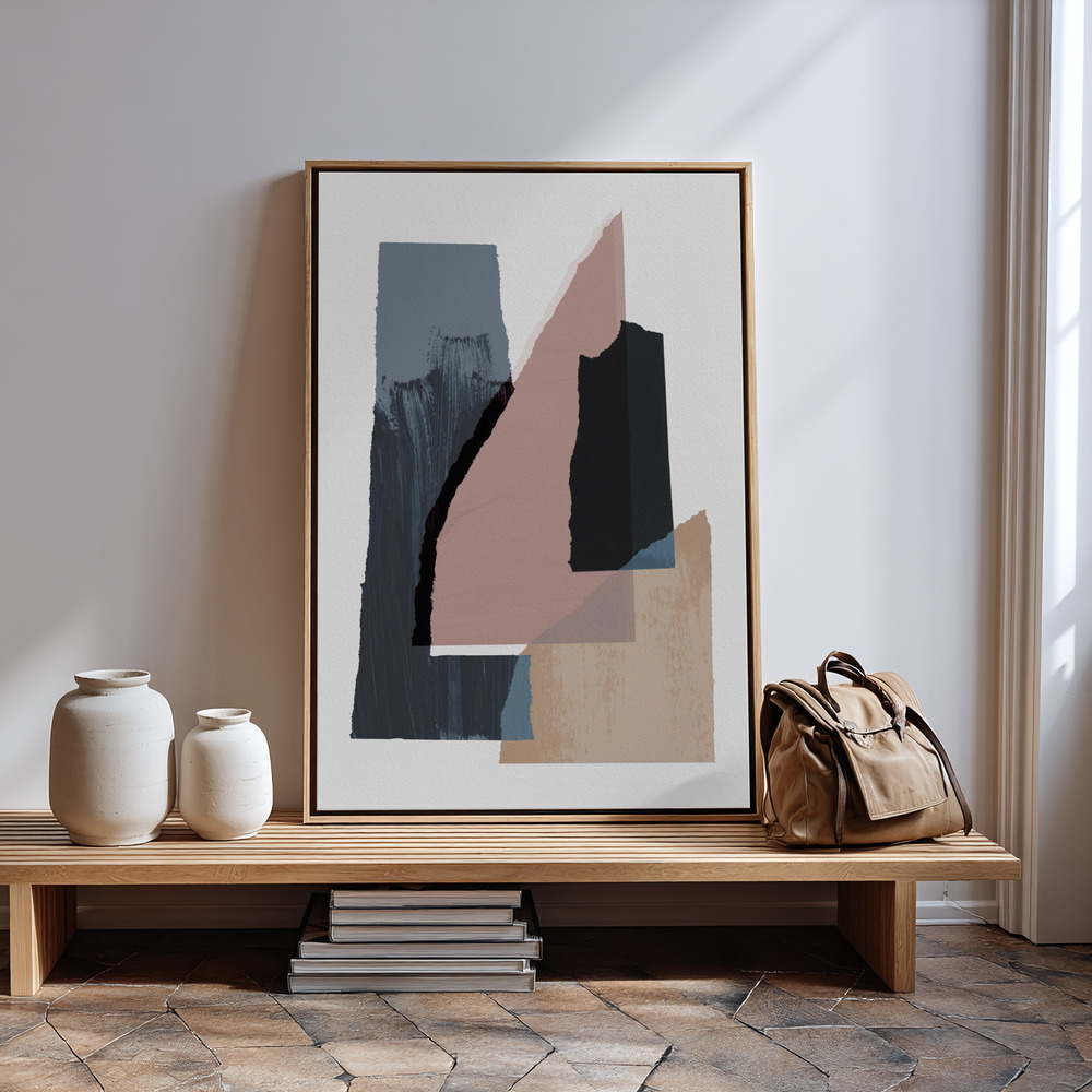 Canvas print - Pieces 2 in guest room