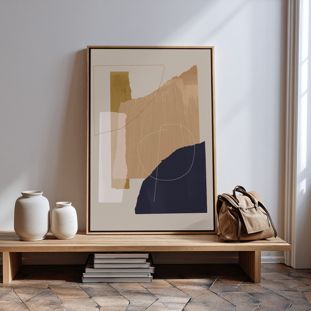 Canvas print - Pieces 17 in guest room