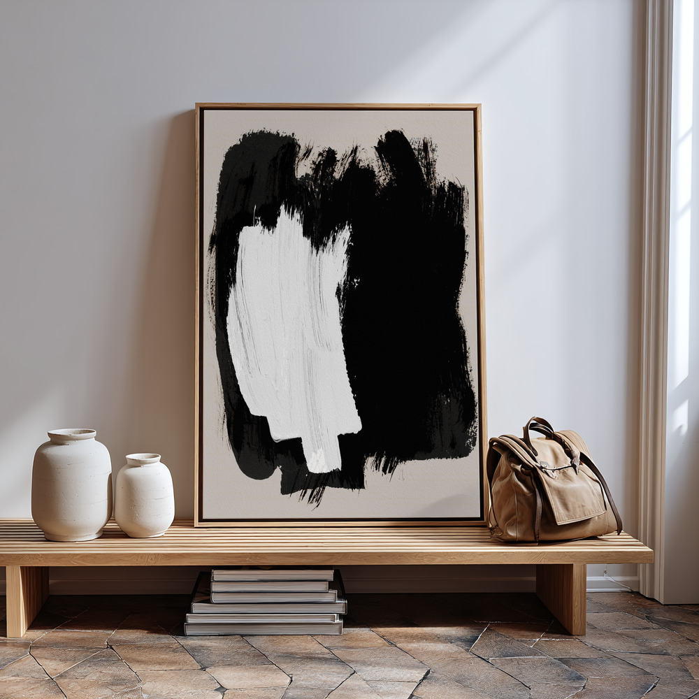 Canvas print - Abstract Brush Strokes 16 in guest room