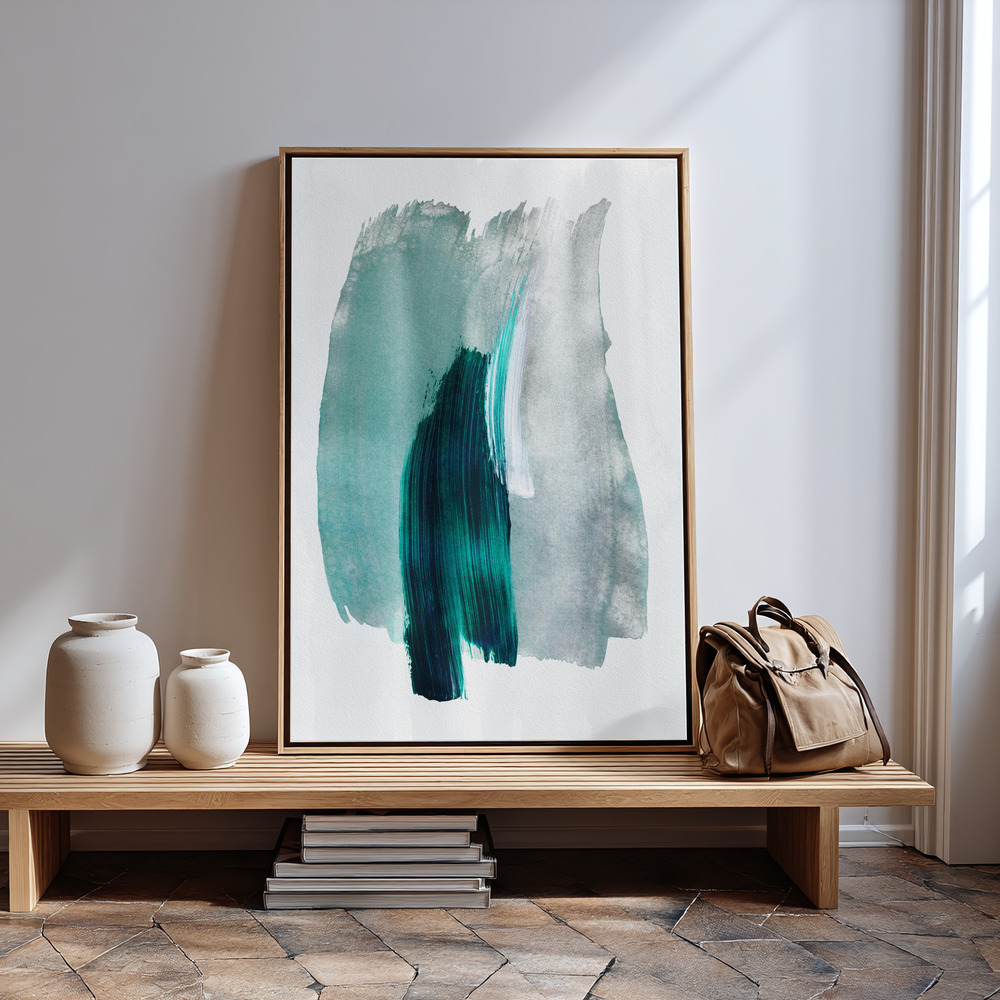 Canvas print - Abstract Brush Strokes 19 in guest room