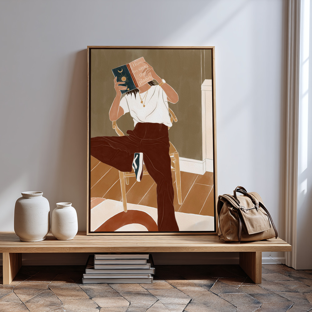 Canvas schilderi - How To Save the Planet bij de ingang