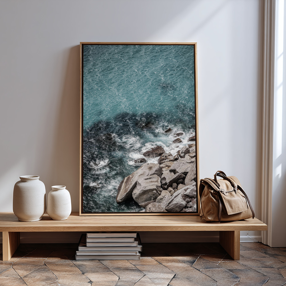 Canvas print - Aqua Shores in guest room