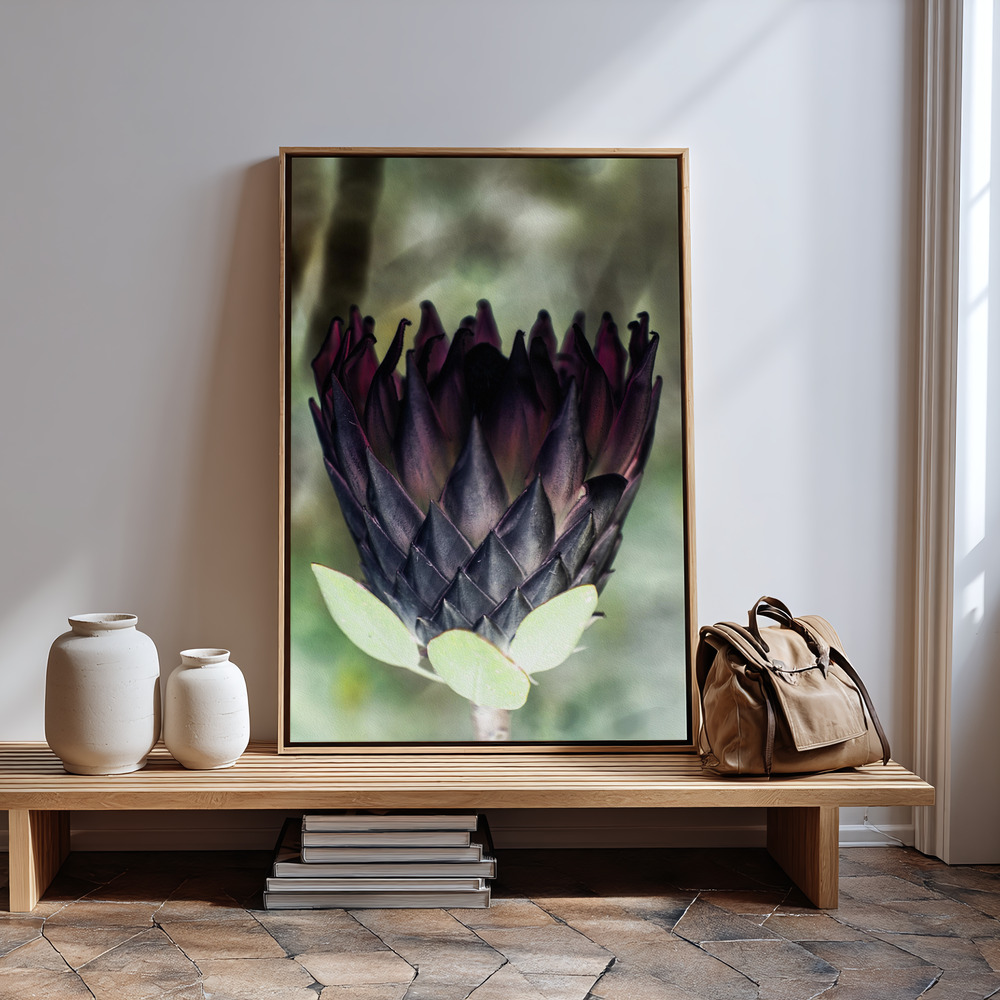 Canvas print - King Protea 01 in guest room