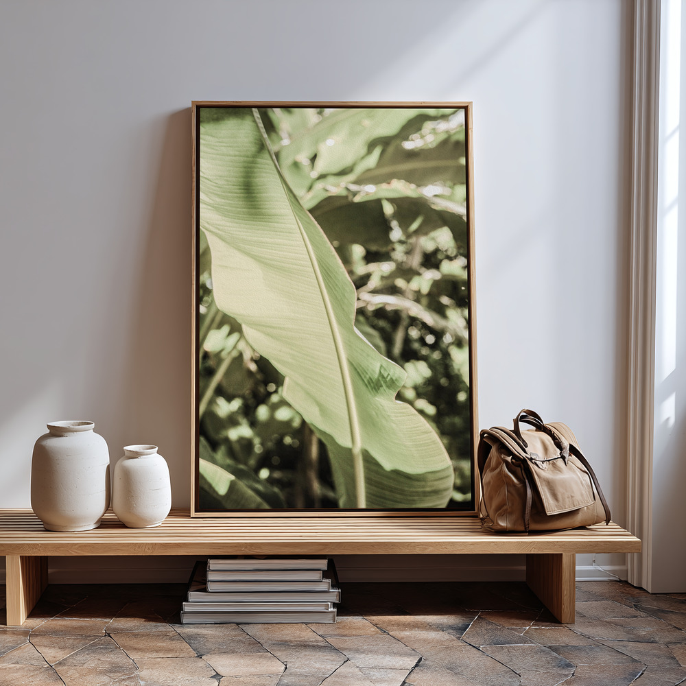 Canvas print - Lime Lightning in guest room
