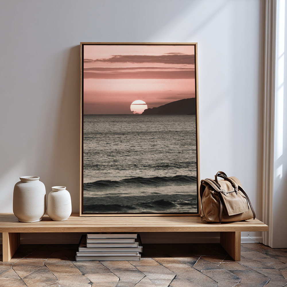 Canvas schilderi - Melting Skies in guest room