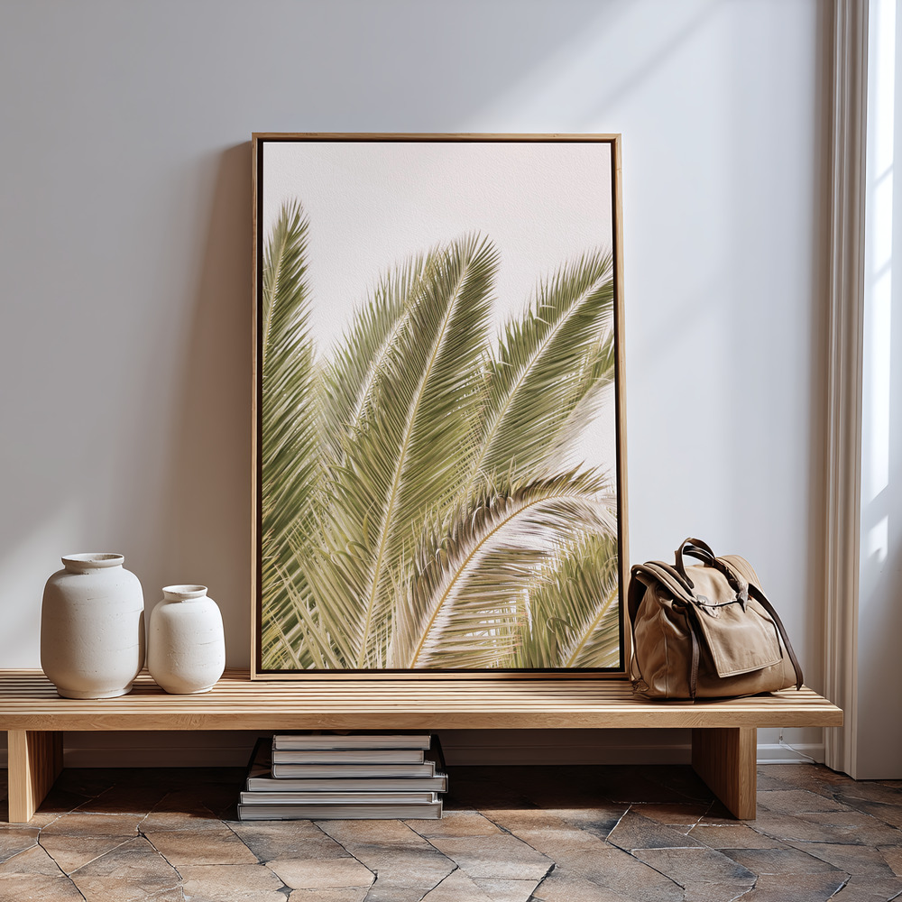Canvas print - Oasis Palm 01 Oa 01 in guest room