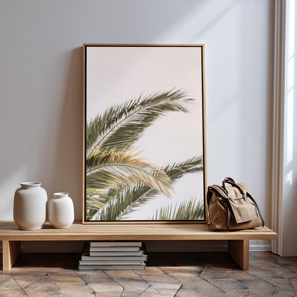 Canvas print - Oasis Palm 03 in guest room