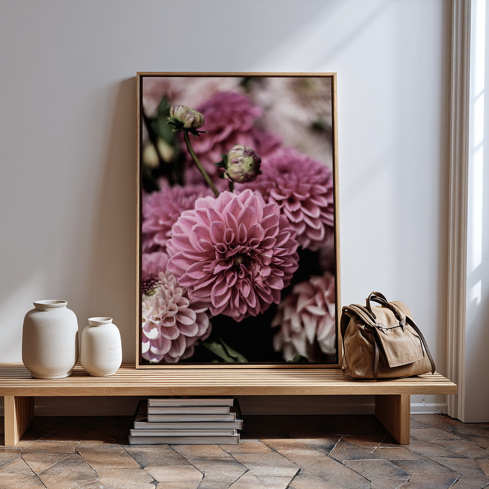 Canvas print - Pink Cushion by the entrance