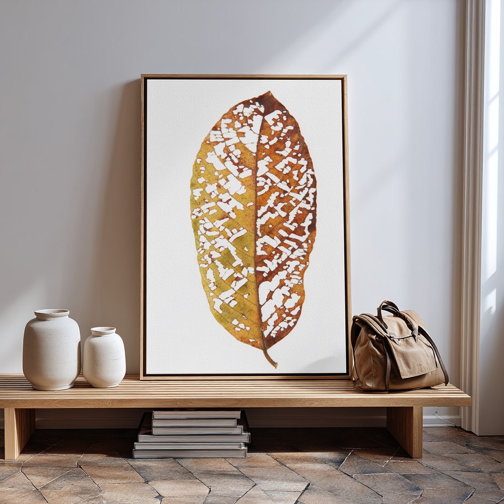 Canvas schilderi - Rainforst Leaf 02 bij de ingang