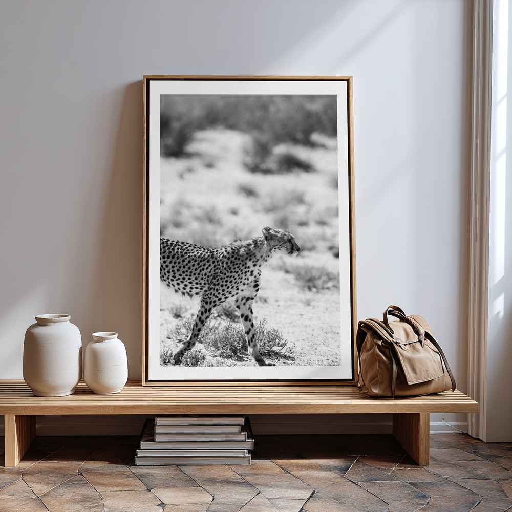 Canvas print - Safari Katjpg in guest room