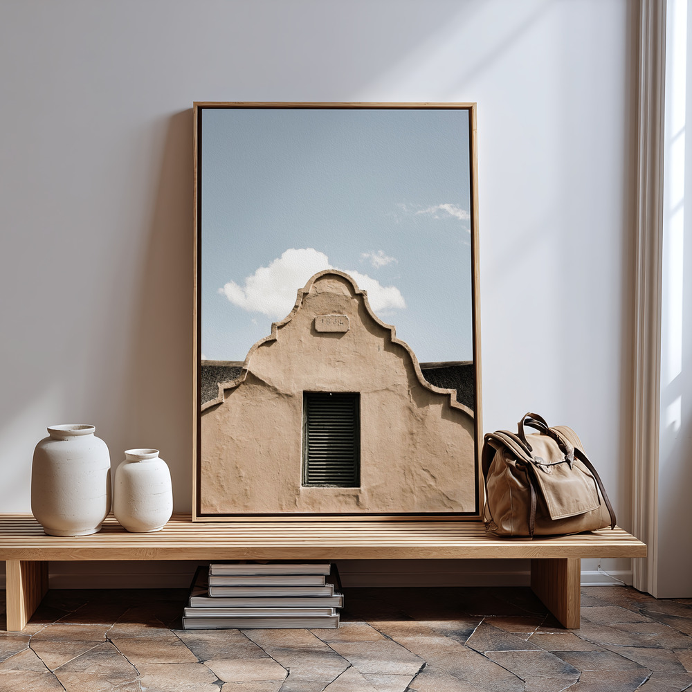 Canvas print - Settlers Home by the entrance